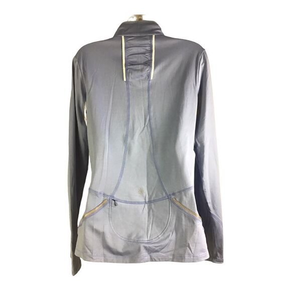 Athleta Quarter Zip Athletic High Neck Zip Pocket Shirt Size medium - Picture 3 of 11